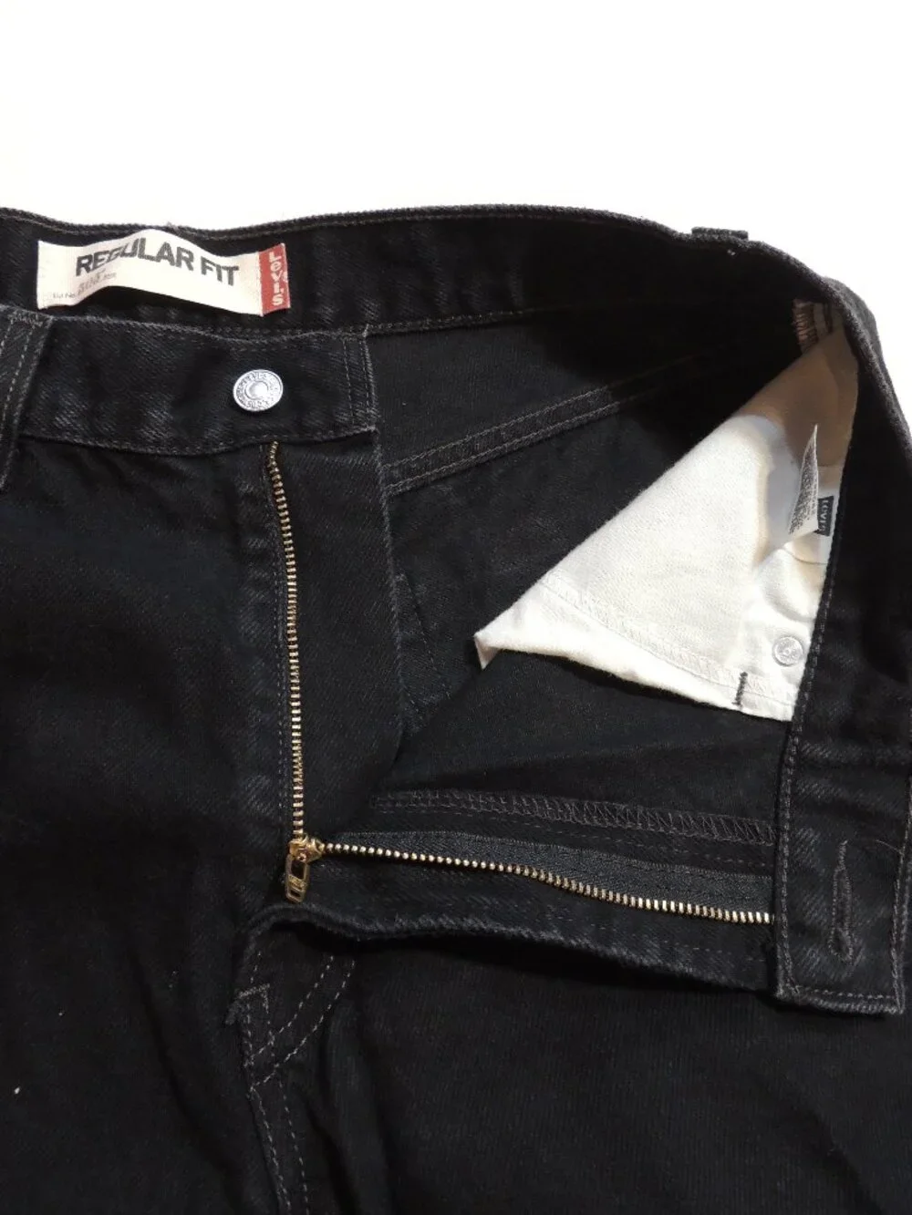 Levi 505 Jeans Y2K Men 34x32 Black Pockets Outdoor Travel Vintage Denim Jeans